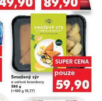 Kaufland Smažený sýr a vařené brambory nabídka