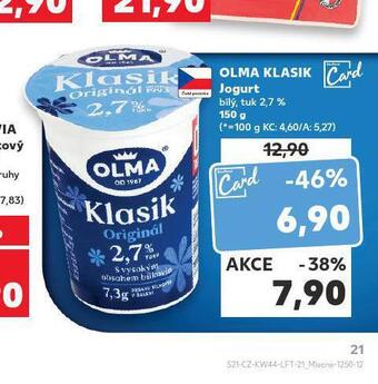 Kaufland Olma klasik jogurt nabídka