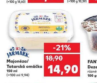 Kaufland Majonéza / tatarská omáčka nabídka