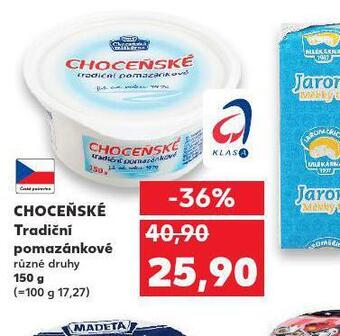 Kaufland Choceňské tradiční pomazánkové nabídka
