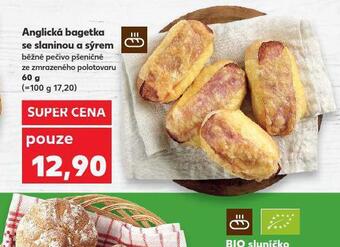 Kaufland Anglická bagetka se slaninou a sýrem nabídka