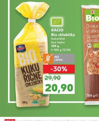 Kaufland Racio bio chlebíčky nabídka