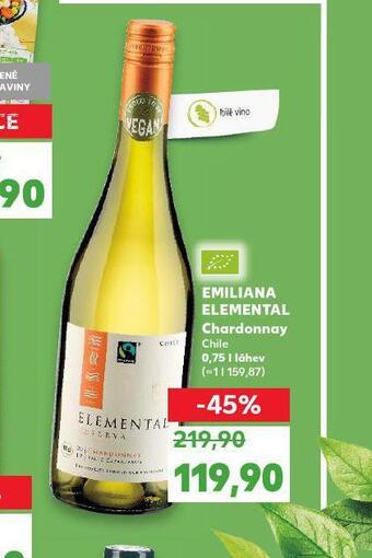 Kaufland Emiliana elemetal chardonnay nabídka