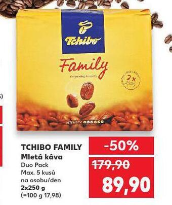 Kaufland Tchibo family mletá káva nabídka