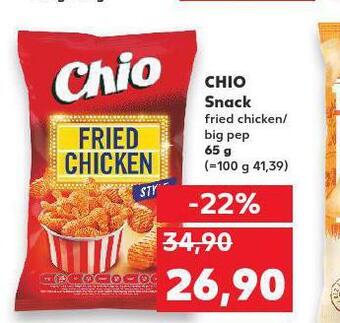 Kaufland Chio snack nabídka
