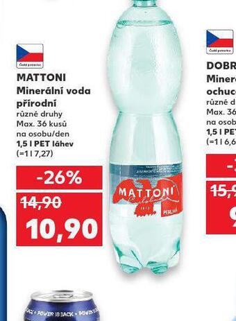 Kaufland Mattoni přírodní nabídka