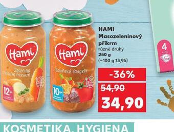 Kaufland Hami masozeleninový příkrm nabídka