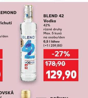 Kaufland Blend 42 vodka nabídka