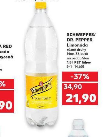 Kaufland Schweppes / dr. pepper nabídka