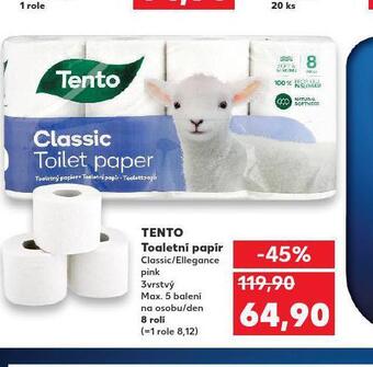 Kaufland Tento toaletní papír nabídka