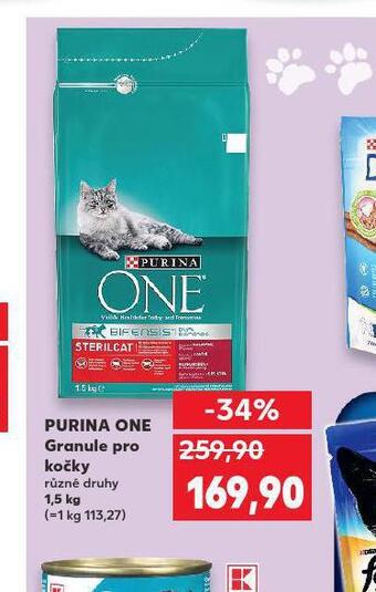 Kaufland Purina one granule pro kočky nabídka