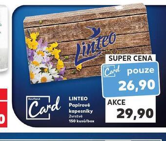 Kaufland Linteo papírové kapesníky nabídka