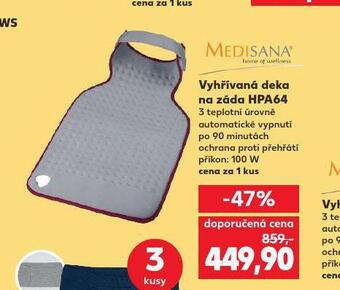 Kaufland Vyhřívaná deka na záda nabídka