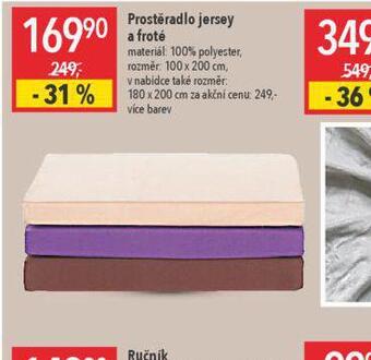 Globus Prostěradlo jersey a froté nabídka