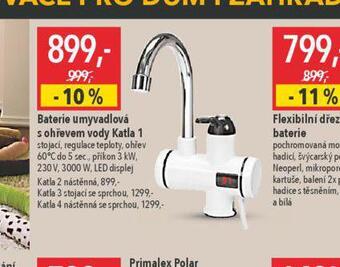 Globus Baterie umyvadlová s ohřevem vody katla 1 nabídka