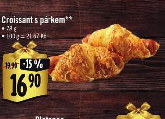 Jip Croissant s párkem nabídka