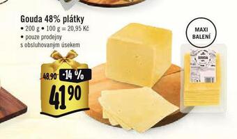 Jip Gouda 48% plátky nabídka