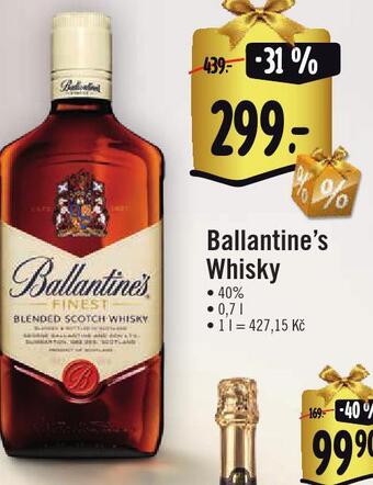 Jip Ballantine´s whisky nabídka