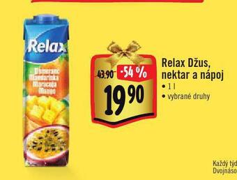 Jip Relax džus, nektar a nápoj nabídka