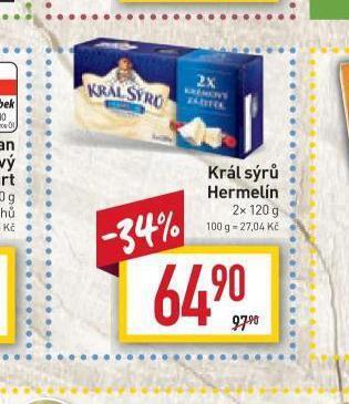 Billa Král sýrů hermelín nabídka