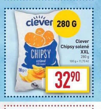 Billa Clever chipsy solené xxl nabídka