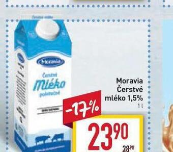 Billa Moravia čerstvé mléko 1,5% nabídka
