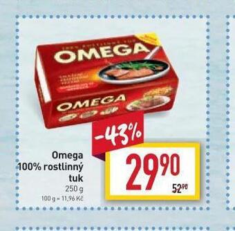 Billa Omega 100% rostlinný tuk nabídka