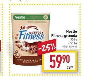 Billa Nestlé fitness granola nabídka