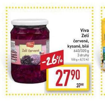 Billa Viva zelí nabídka