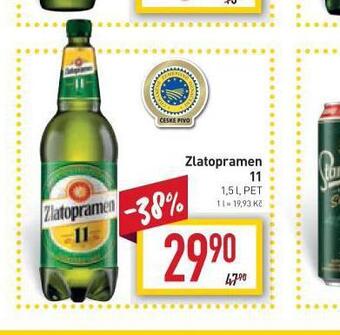 Billa Pivo zlatopramen 11 nabídka