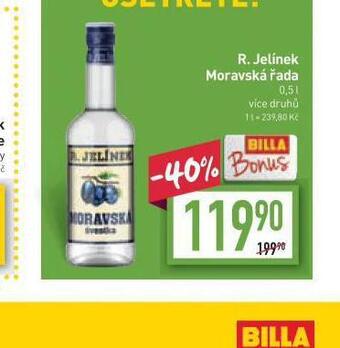 Billa R. jelínek moravská řada nabídka