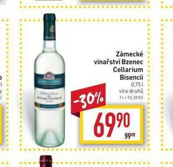 Billa Zámecké vinařství bzenec cellarium bisencii nabídka