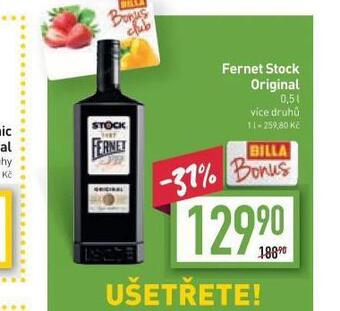 Billa Fernet stock original nabídka