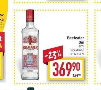 Billa Beefeater gin nabídka