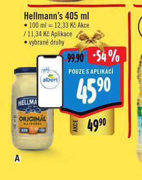 Albert Hellmann´s tatarská omáčka, majonéza nabídka