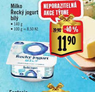 Albert Milko řecký jogurt bílý nabídka