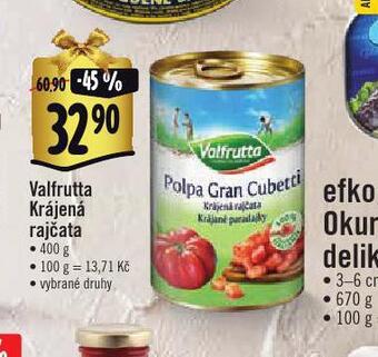 Valfrutta krájená rajčata