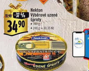 Albert Nekton výběrové uzené šproty nabídka