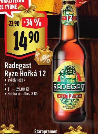 Albert Pivo radegast ryze hořká 12 nabídka