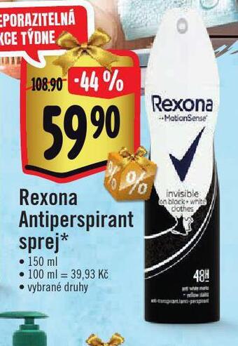 Albert Rexona antiperspirant nabídka
