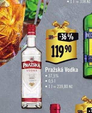 Albert Pražská vodka nabídka