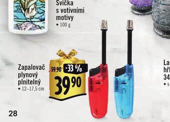 Albert Zapalovač plynový plnitelný nabídka