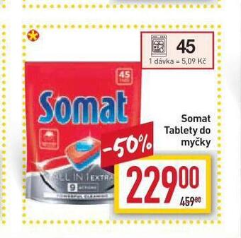 Billa Somat tablety do myčky nabídka