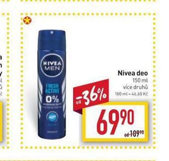 Billa Nivea deo nabídka