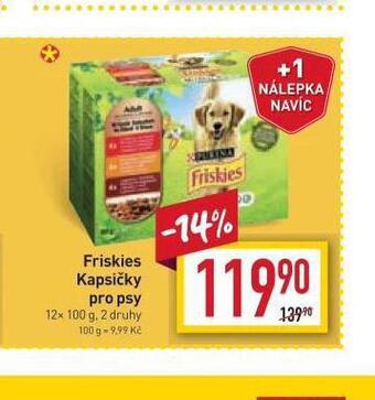 Billa Friskies kapsičky pro psy nabídka