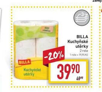 Billa Billa kuchyňské utěrky nabídka