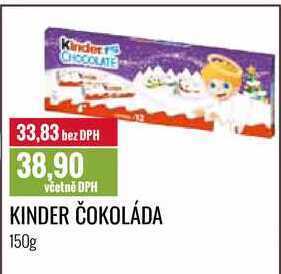 Ratio Kinder čokoláda, 150 g nabídka