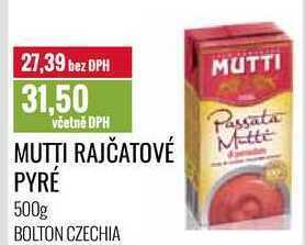 Ratio Mutti rajčatové pyré, 500g nabídka