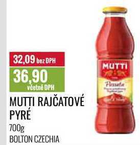 Ratio Mutti rajčatové pyré, 700g nabídka