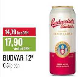 Ratio Budvar 12⁰, 0,5l nabídka